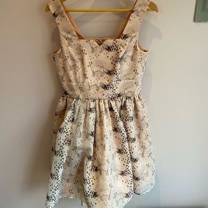 Vaute Couture fox print dress, size M